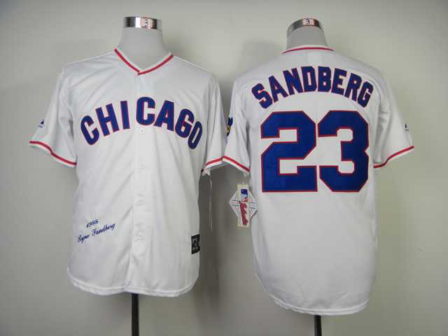 Chicago Cubs #23 Sandberg White 1968 Mitchell And Ness Throwback Stitched MLB Jersey Sanguo,We sell and wholesale Chicago Cubs #23 Sandberg White 1968 Mitchell And Ness Throwback Stitched MLB Jersey Sanguo on line form chian!